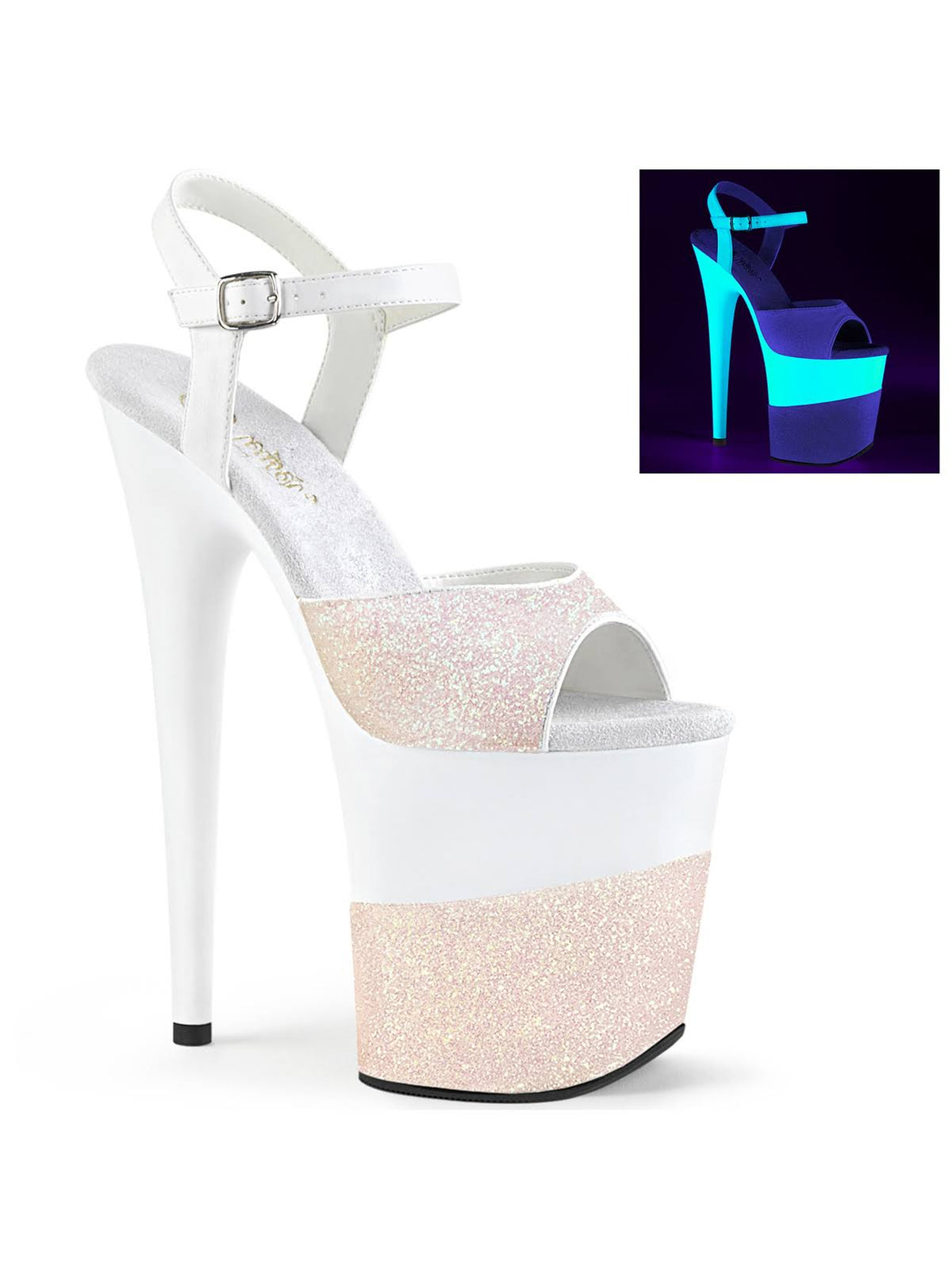 Opal Glitter 8 inch Heel Shoes W5645