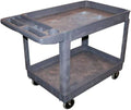 2 Shelf Polypropylene Shop Cart, 500 Lbs Capacity B85571