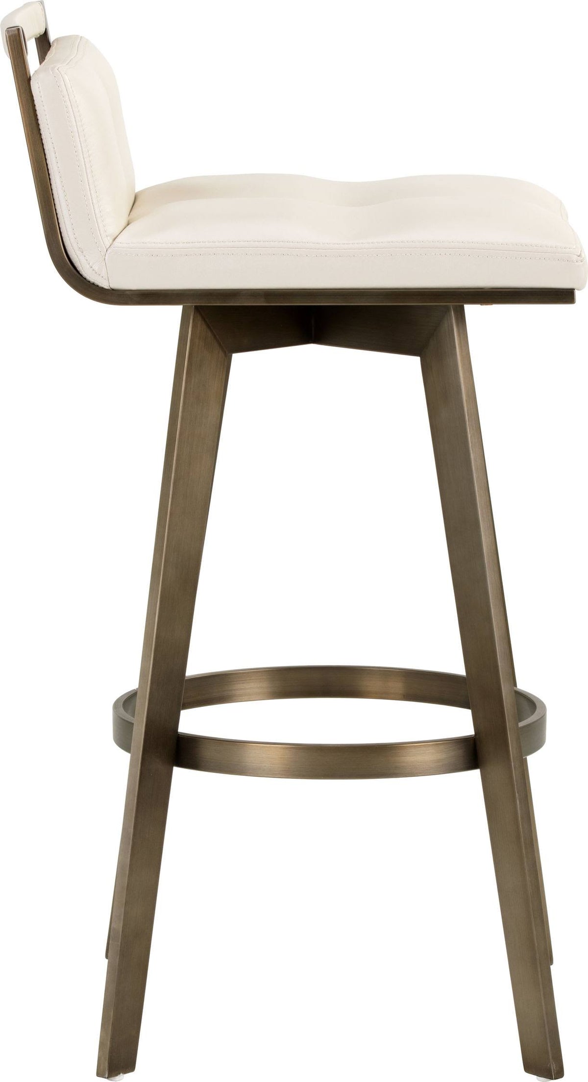 Cream Swivel Bar Stool S638015