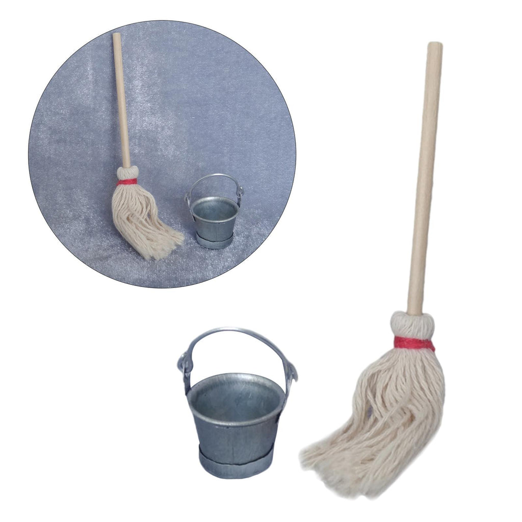 1:12 Scale Dollhouse Bathroom Cleaning Tool Set F303