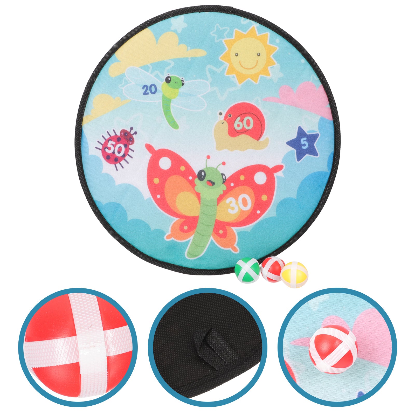 Kids Dart Board with Sticky Balls Toy I6006