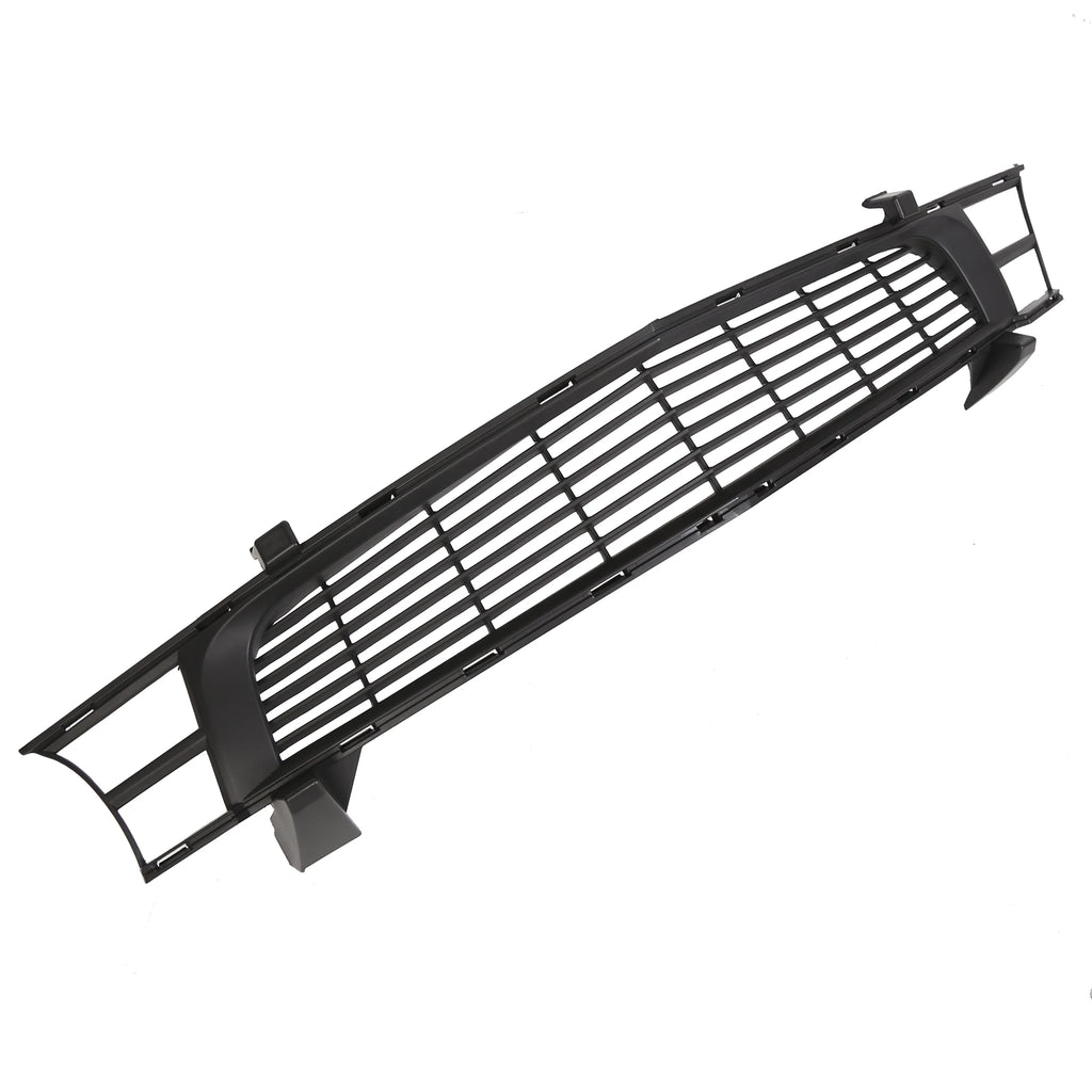 Front Heritage Bumper Upper Grille Grill Mesh for 2010-2015 Chevrolet Camaro SS LT ZL1 Dark Argent P496