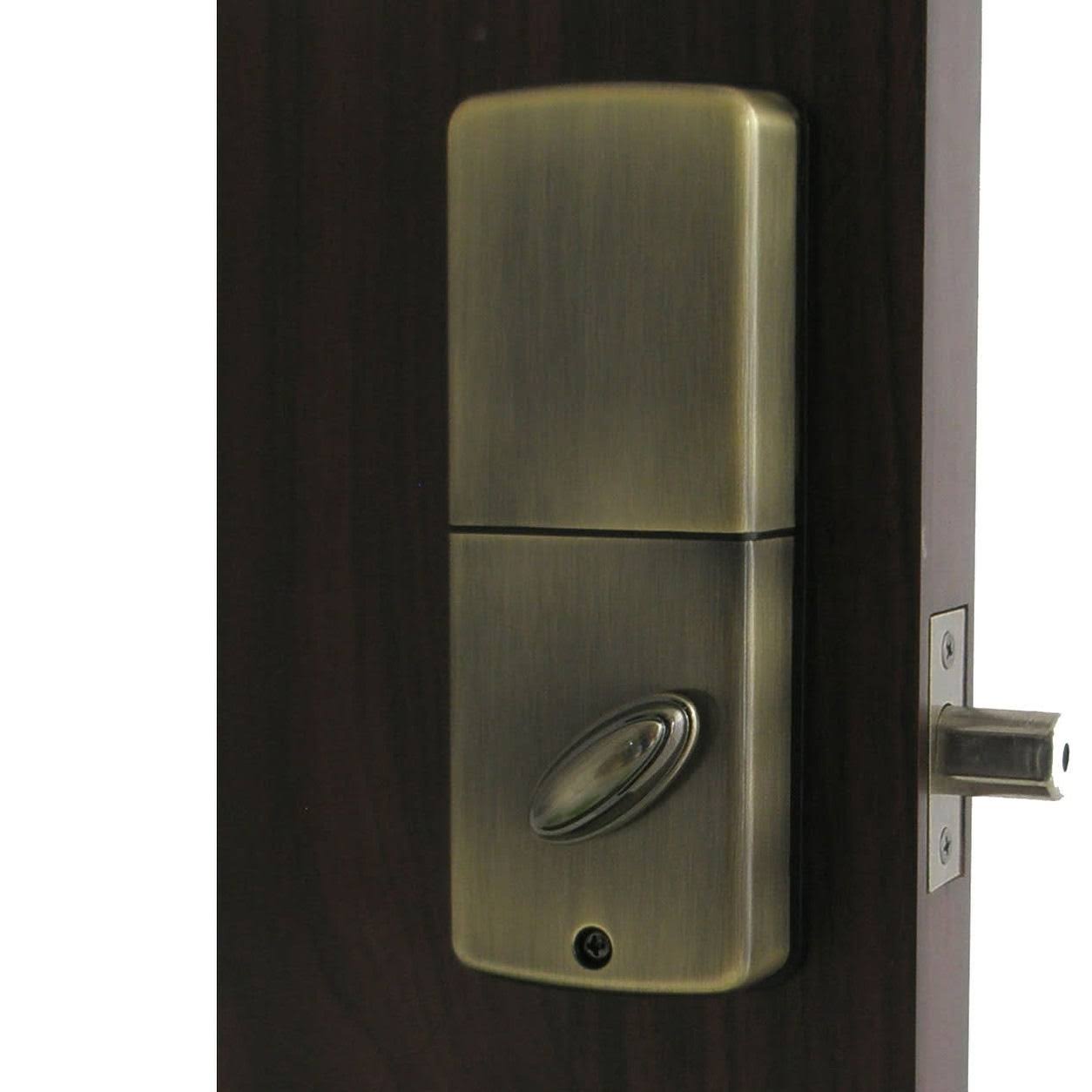 Satin Nickel Electronic Keypad Single Cylinder Deadbolt B4198