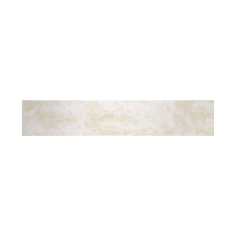 Solid Surface 37-in Side Splash in Cloud White L12766