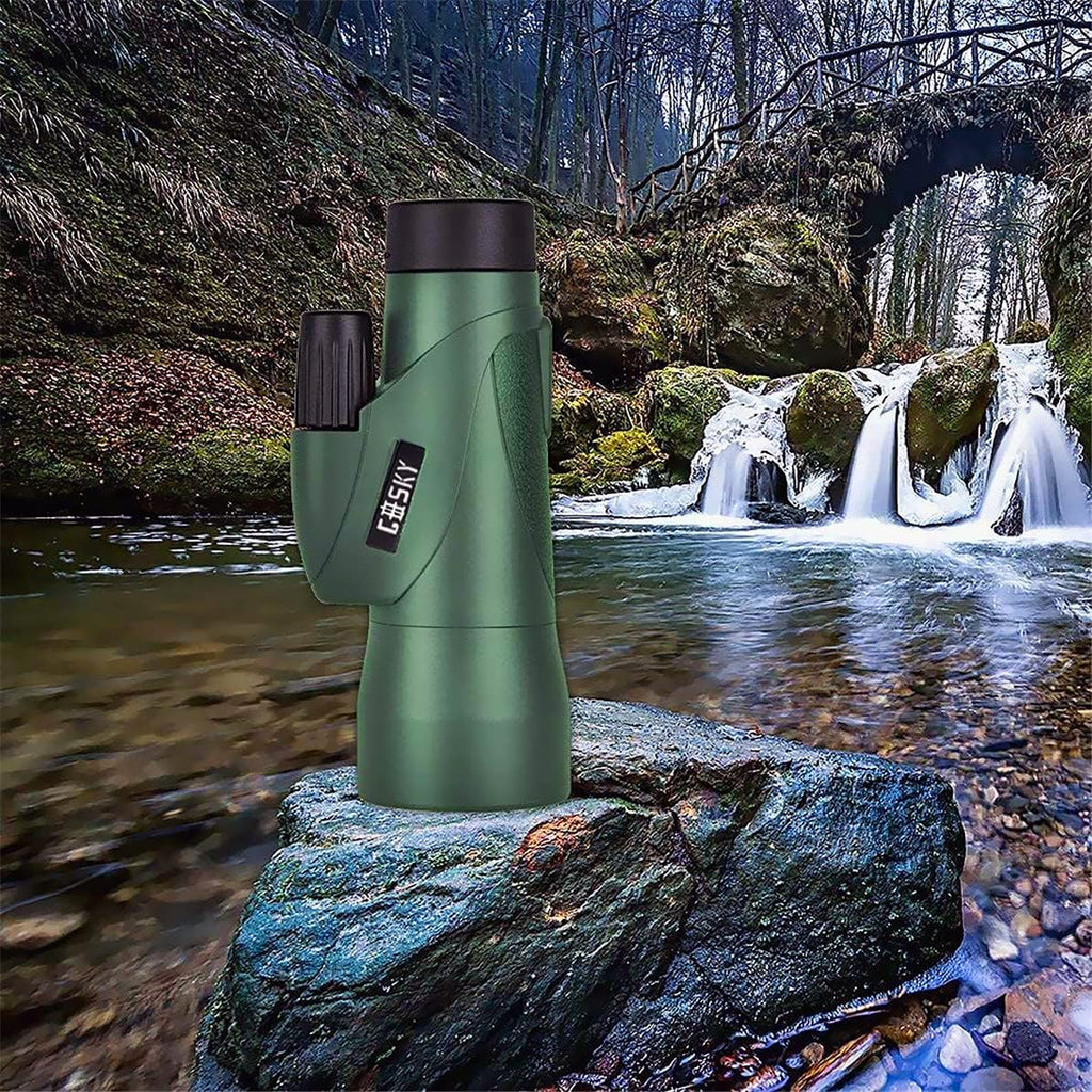 12x55 Waterproof Monocular Telescope with Phone Holder X30449