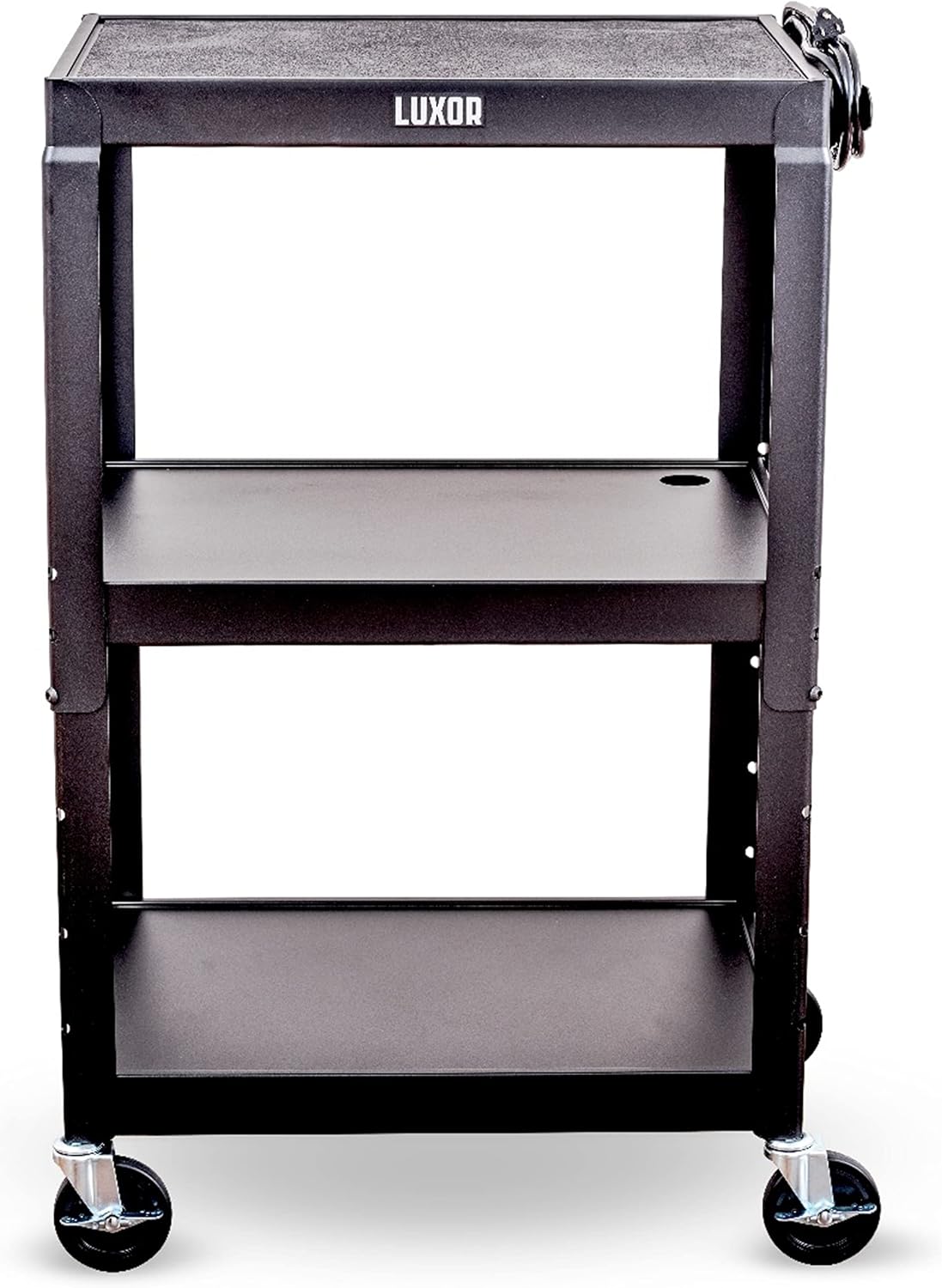 24 Height Adjustable Metal Cart - Black T975987