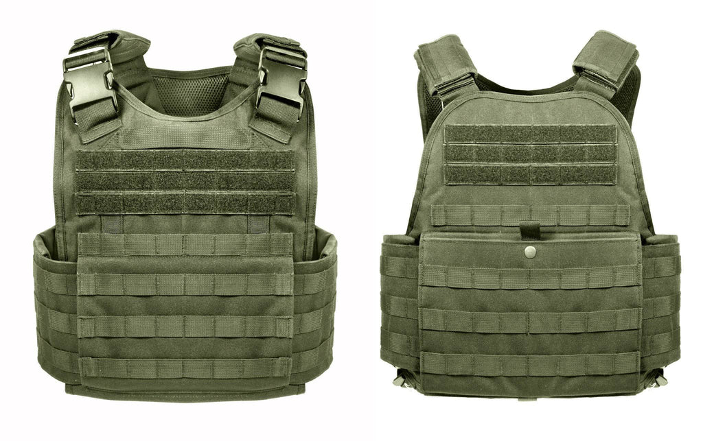 Black Molle Plate Carrier Vest A695