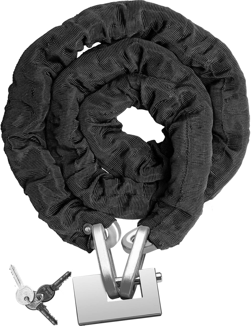 Heavy Duty Case-Hardened Chain and Lock Kit with 3 Keys I195935