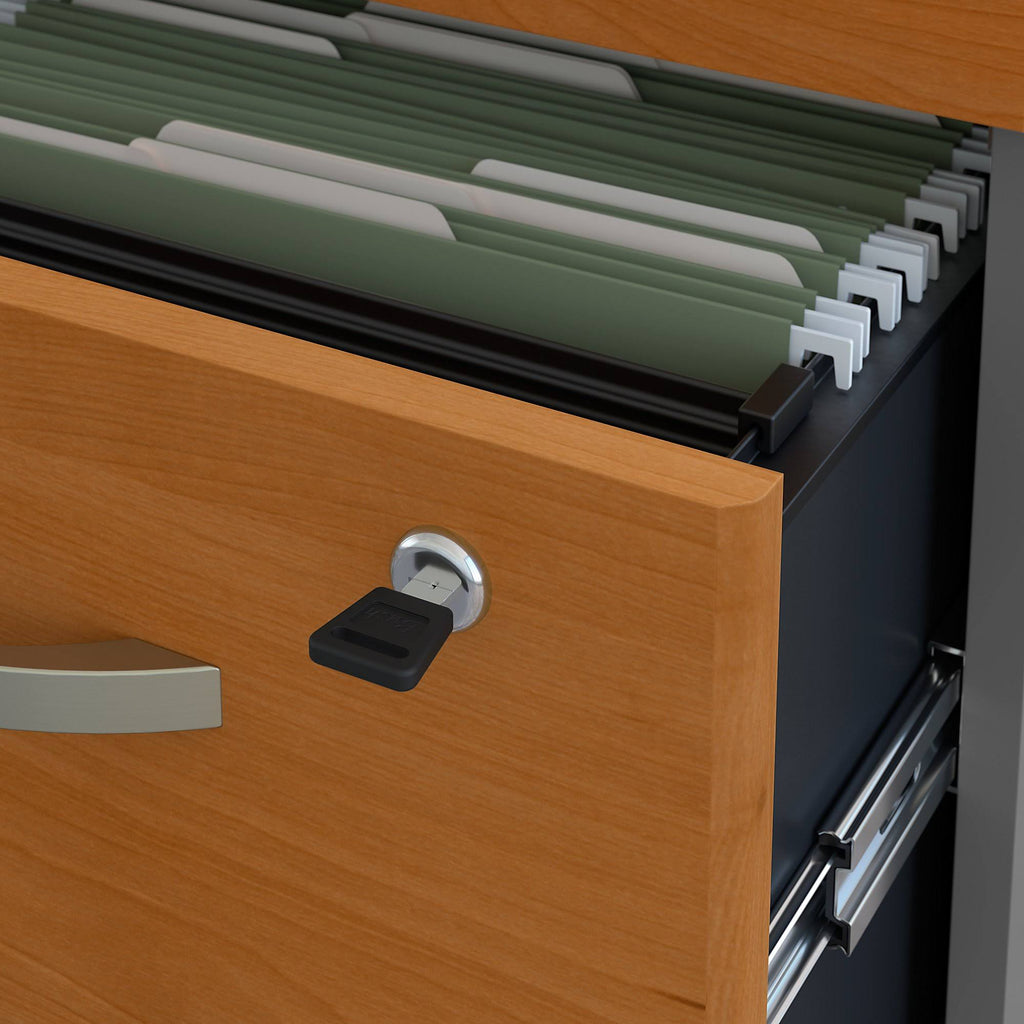 Natural Cherry 3-Drawer Mobile File F784