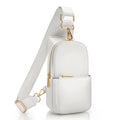 Women Chest Bag Sling Bag Small Crossbody PU Leather Shoulder Backpack D47434