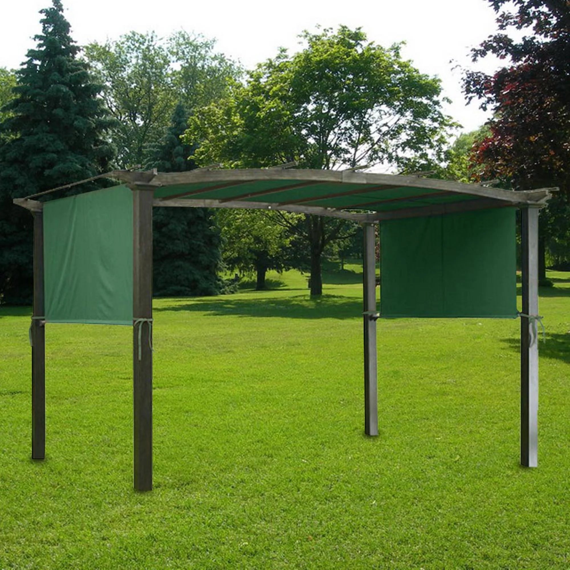 Green 17x6.5Ft Pergola Canopy Replacement Cover M7941