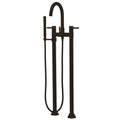Floor Mount Tub Filler with Hand Shower Oil Rubbed Bronze X4376