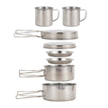 8PCS Stainless Steel Camping Cookware Set C394