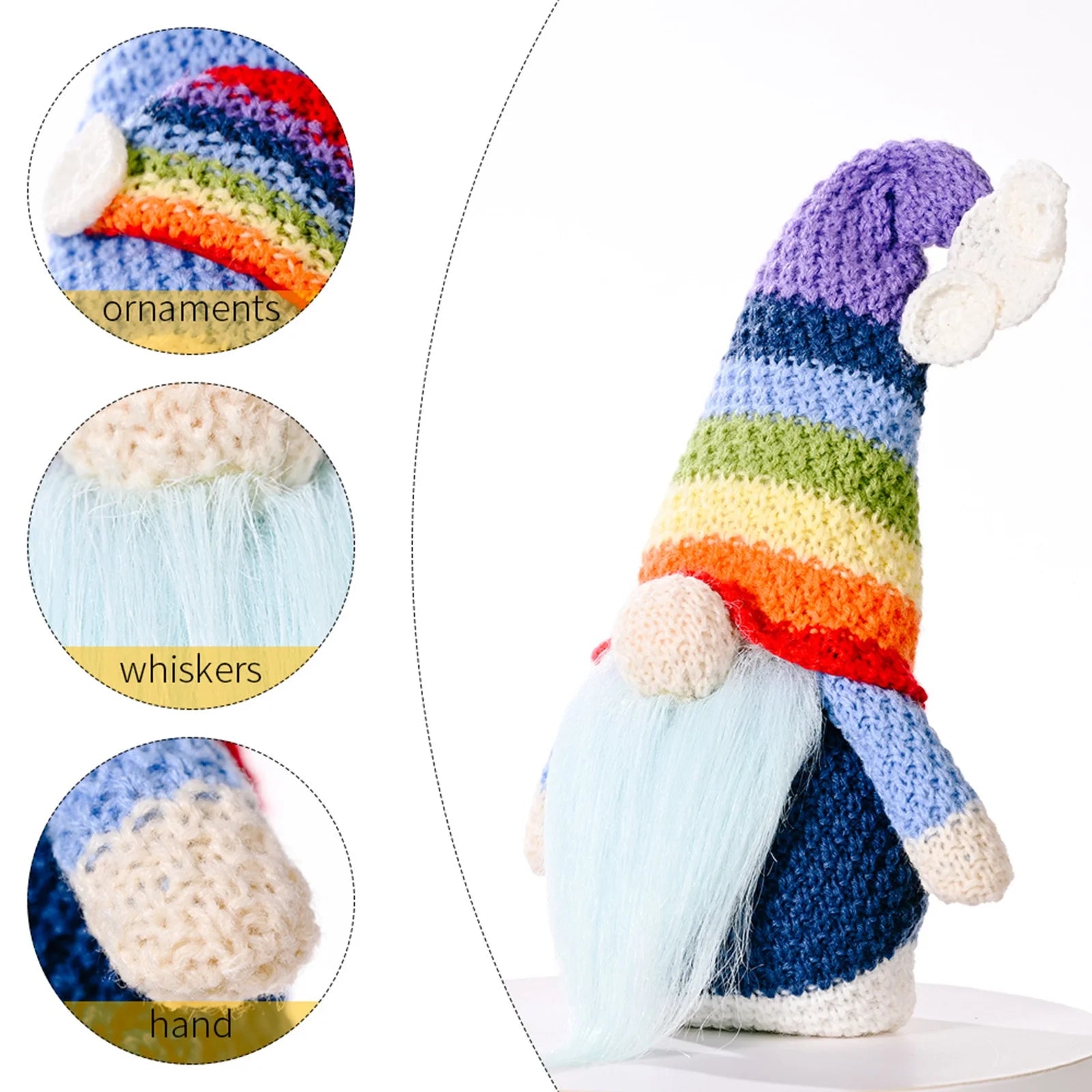 Rainbow Colorful Forest Elf Doll Home Decor B466902