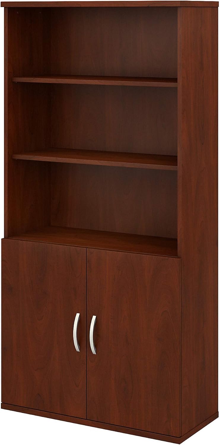 5 Shelf Bookcase with Doors A9370