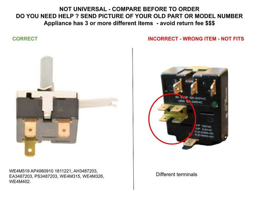 Dryer Rotary Start Switch K973901