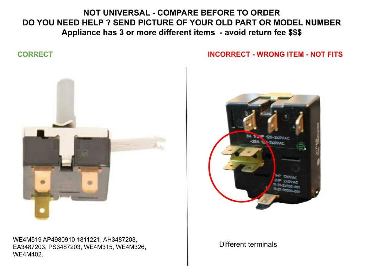 Dryer Rotary Start Switch K973901