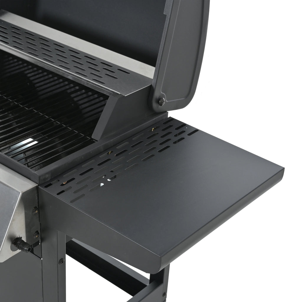 3 Burner Portable Propane Gas Grill Stainless Steel Black J267