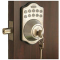 Satin Nickel Electronic Keypad Single Cylinder Deadbolt B4198