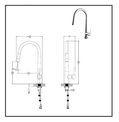 Chrome Single Handle Pull Down Kitchen Faucet S516