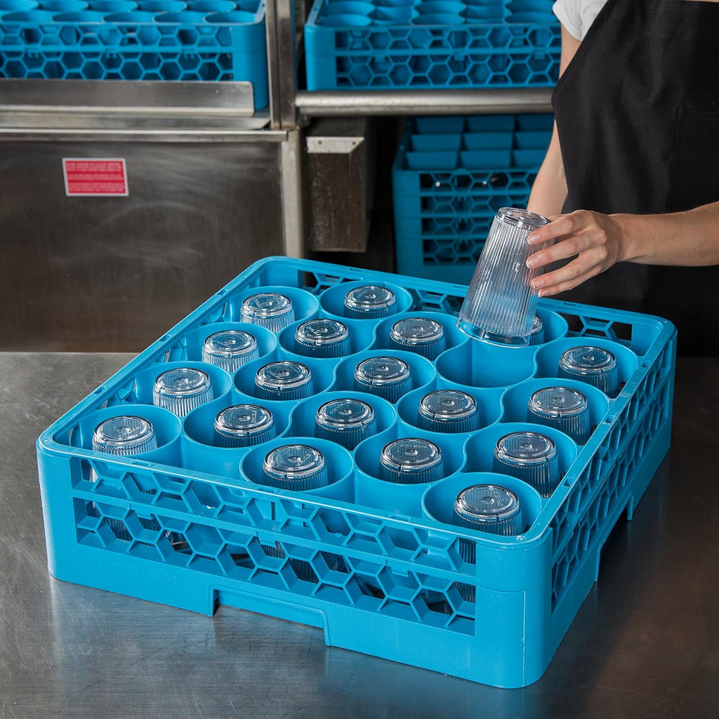Blue Glass Rack with 1 Extender, Pack of 4 Z24958