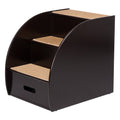 Espresso Brown 3-Step Wooden Pet Stairs J514082