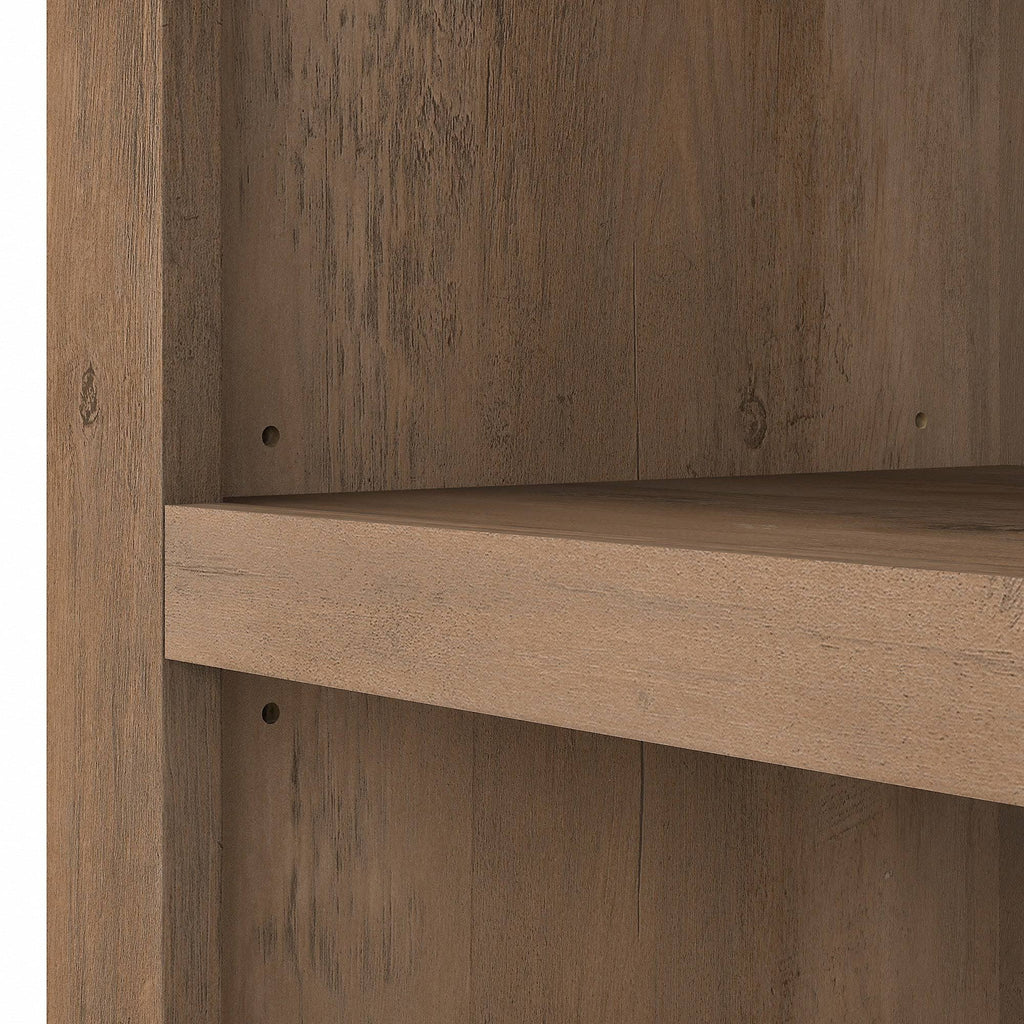 Tall 5 Shelf Bookcase, Restored Gray K6412