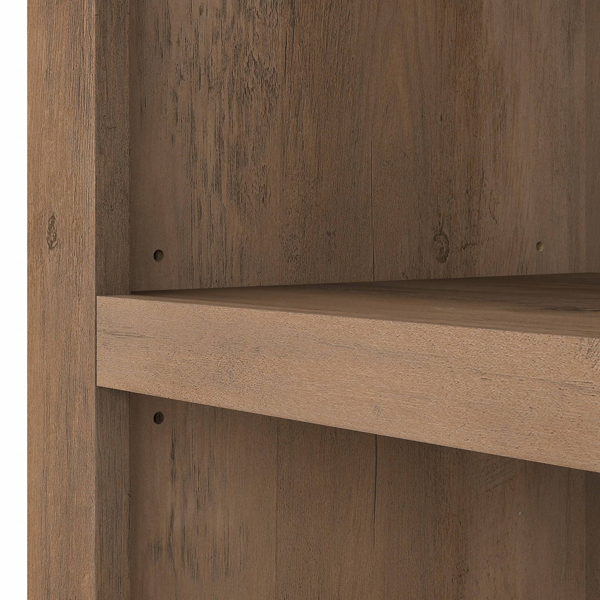 Tall 5 Shelf Bookcase, Restored Gray K6412