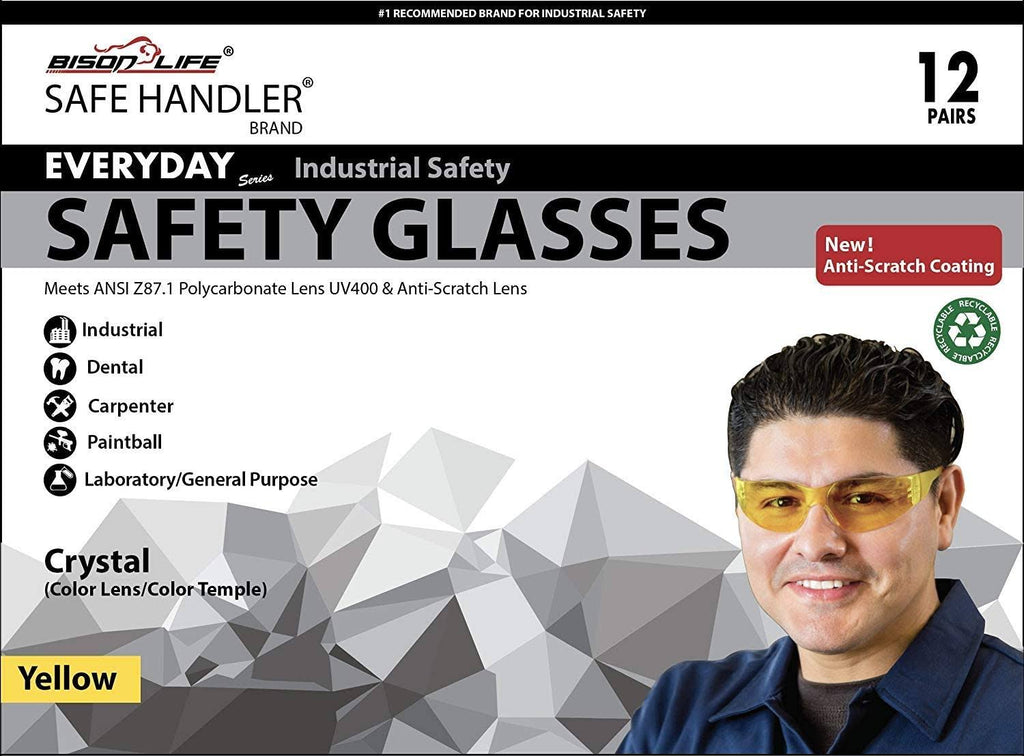 Yellow Safety Glasses Pack of 144 I518784