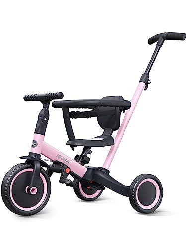 Toddler Tricycle with Backrest and Safety Belt, Adjustable Seat B4025