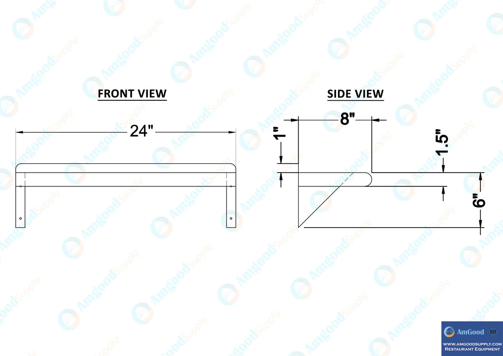 Stainless Steel Wall Shelf H14577