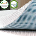 Gel-Infused Memory Foam Mattress Topper with Bamboo Cover O41829
