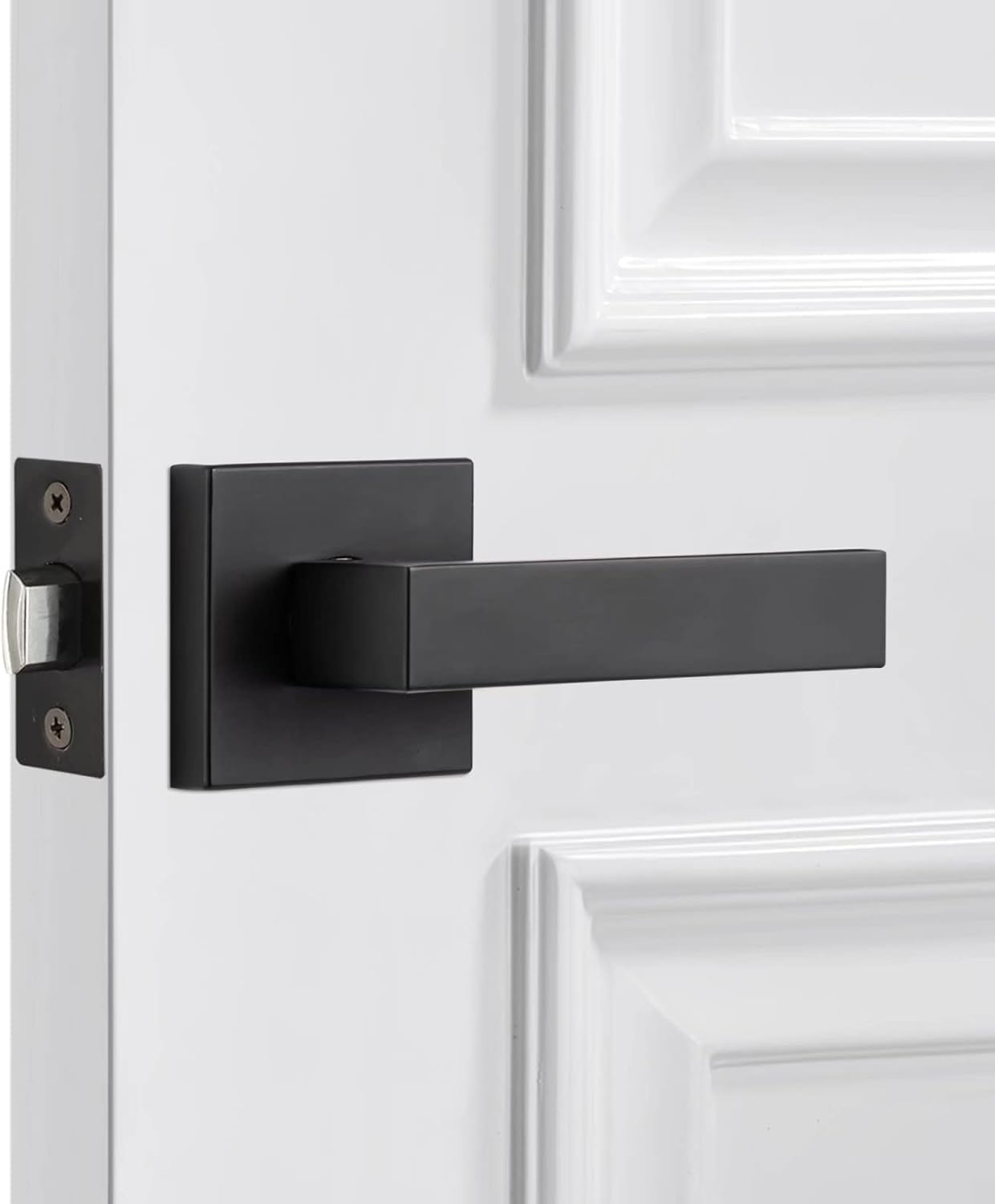 Silver Heavy Duty Door Lever 2 Pack T3326