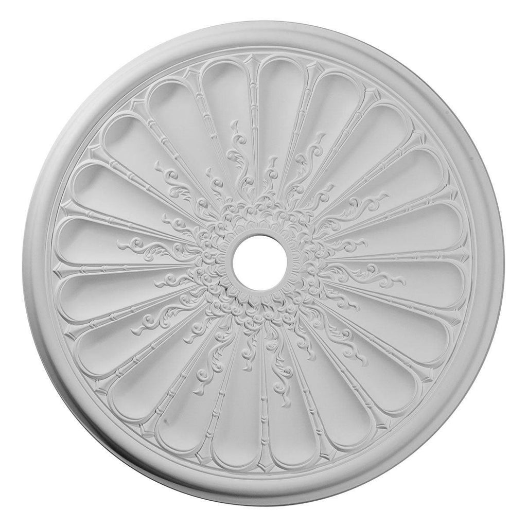 31 1/2x22OD x 3 5/8x22ID x 1 1/2x22P Hand-Painted Ceiling Medallion Q226540