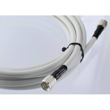VHF AIS Coaxial Antenna Cable with Silver Teflon PL-259, 35 ft Y97701