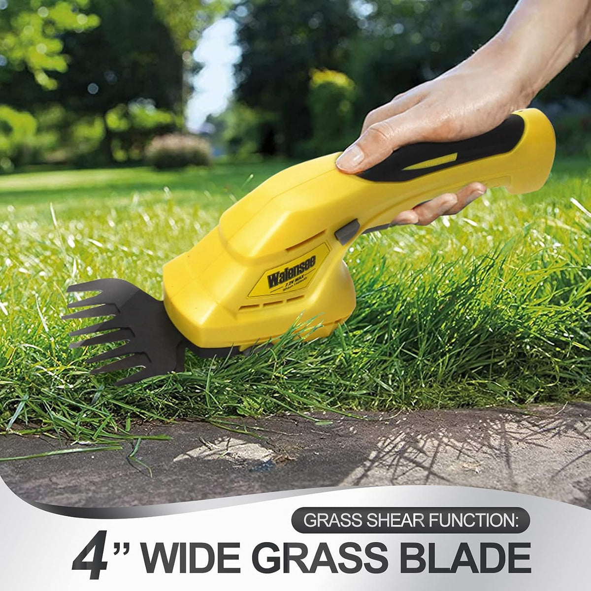 Cordless Grass Shear & Hedge Trimmer 2 in 1 Handheld Rechargeable Battery Included Pack of 2 R855