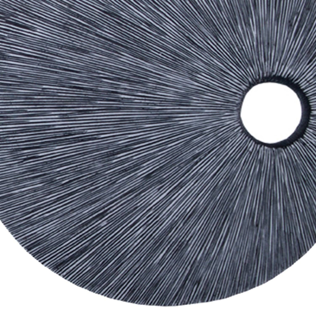 Medium Gray Round Sandstone Wall Decor N38976