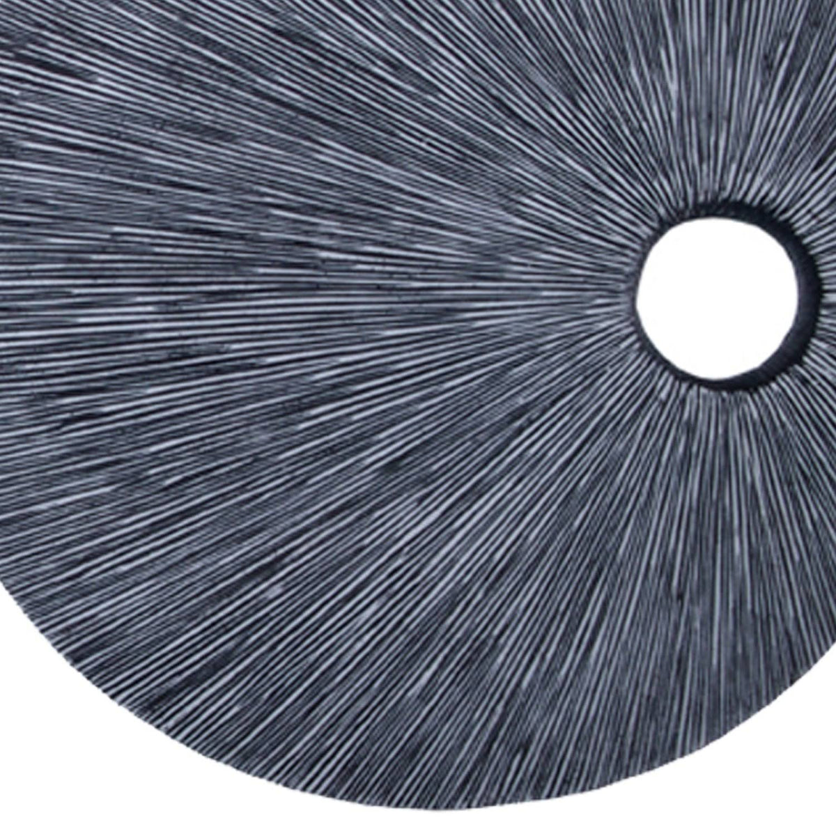 Medium Gray Round Sandstone Wall Decor N38976