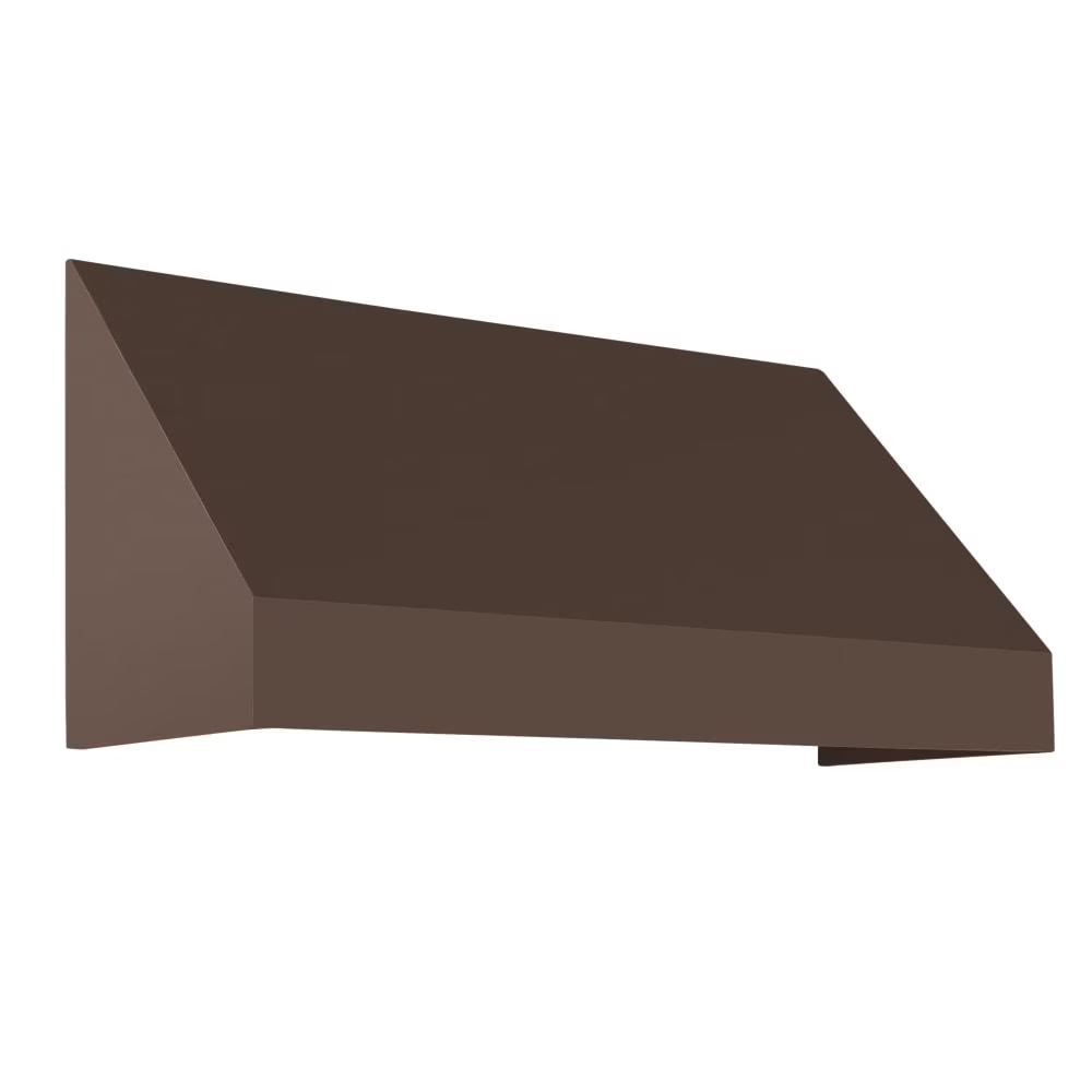 8.375 ft Fixed Awning Acrylic Fabric, Brown A4961