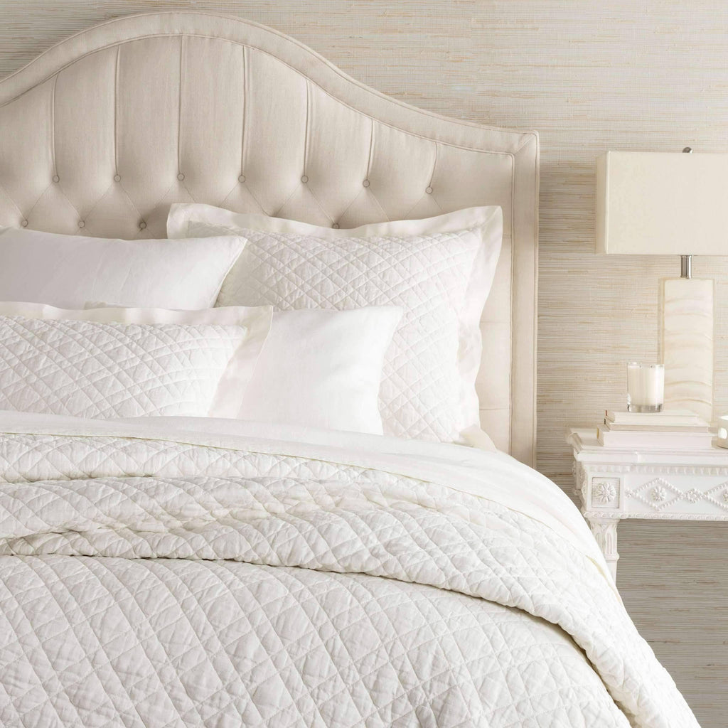 King Washed Linen Ivory Quilt J308866