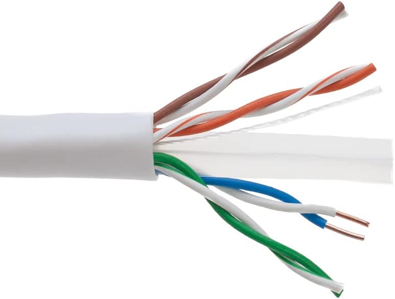 1000ft CAT6 Solid Ethernet UTP 23AWG Network Cable (Orange) W6137