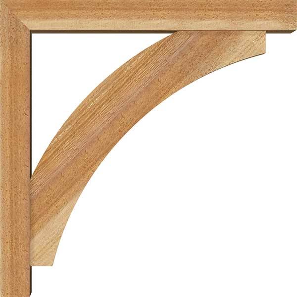 Rough Sawn Bracket with Offset Brace, Western Red Cedar D149012
