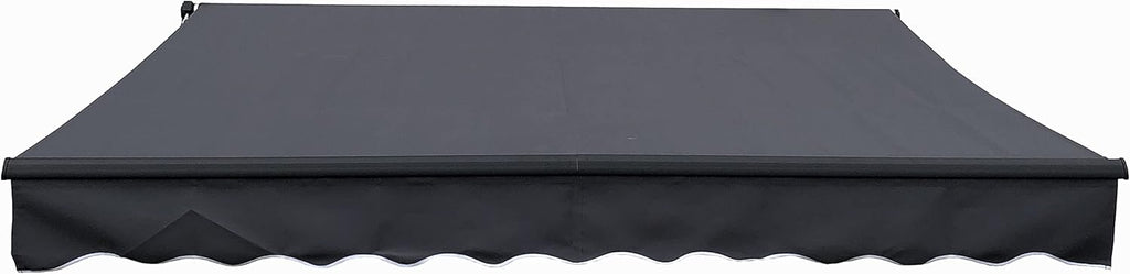 Motorized Retractable Patio Canopy Awning 10 x 8 Feet Gray E6305