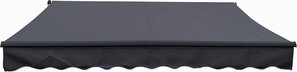 Motorized Retractable Patio Canopy Awning 10 x 8 Feet Gray E6305
