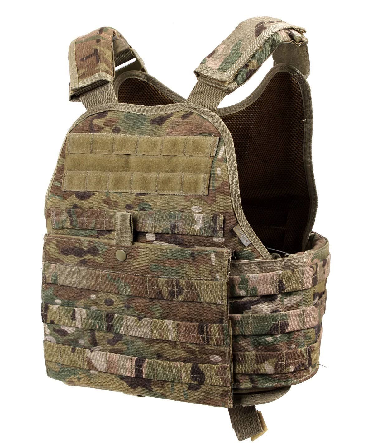 Black Molle Plate Carrier Vest A695