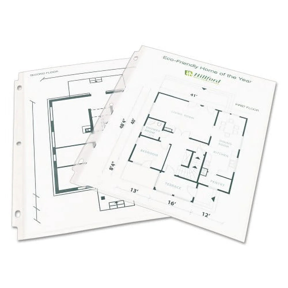 Clear Recycled Polypropylene Sheet Protector, 100/Box X84034