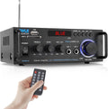 200W 2 Channel Bluetooth Stereo Power Amplifier with FM Radio, Pack of 2 V209