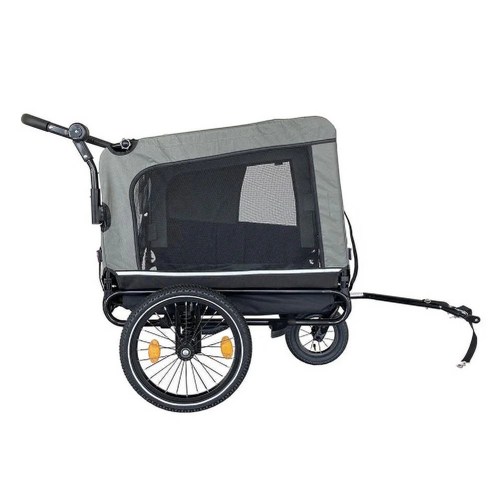 Heavy Duty Foldable Pet Stroller Dog Carrier Bicycle Trailer E27818