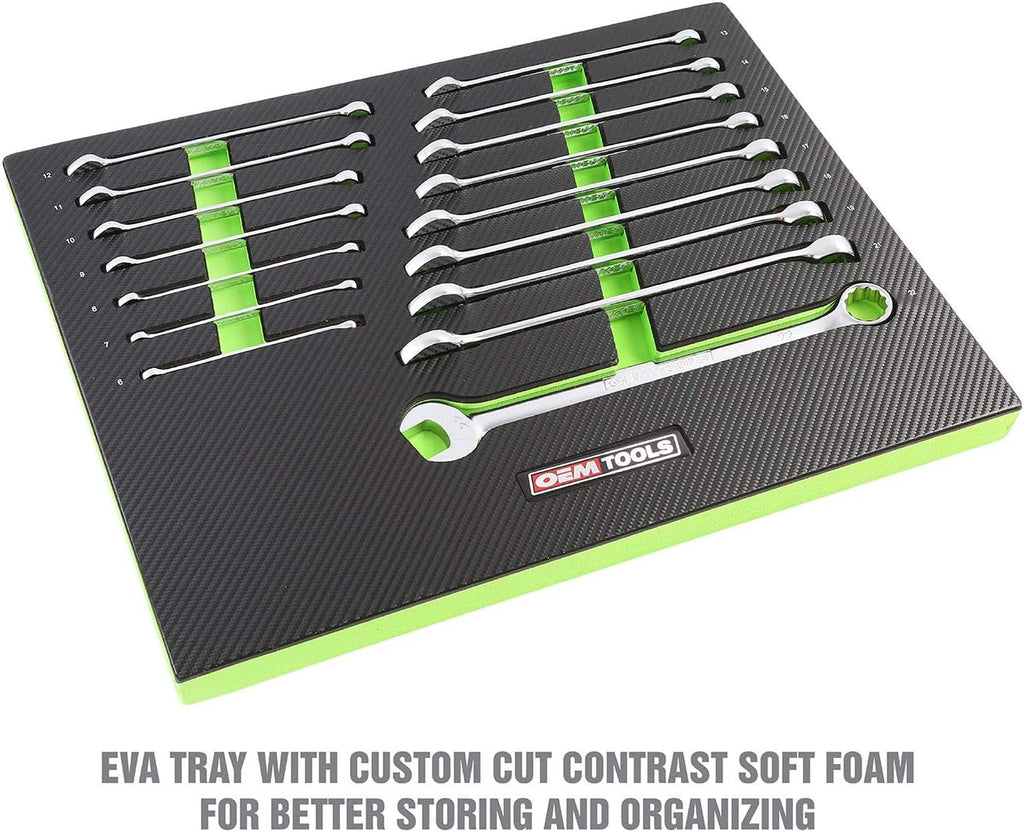 16 Piece Metric Combo Wrench Set with Foam EVA Tray G11512