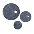 Medium Gray Round Sandstone Wall Decor N38976